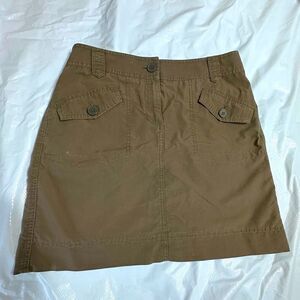 Ann Taylor Loft Khaki Green Women's Jean Skirt Size 6